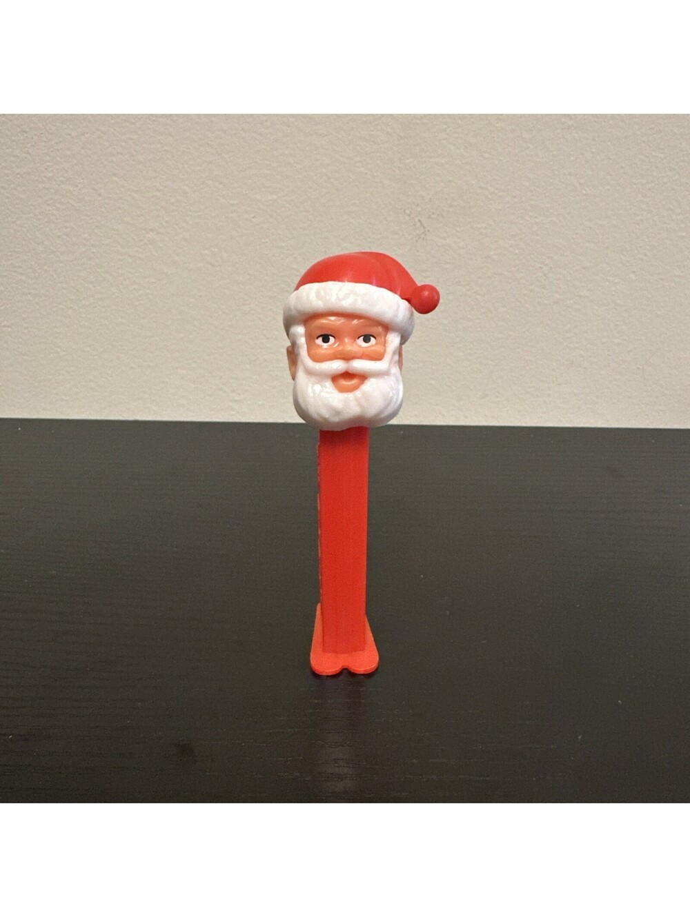vintage 1980's pez santa claus dispenser eyes open & feet made in Slovenia